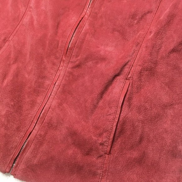 Bradley Bayou Medium Red Full Zip 100% Genuine Lea - Picture 4 of 8